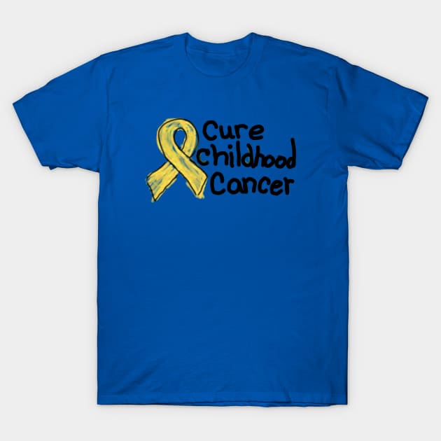 Cure Childhood Cancer T-Shirt by Princess12Toes